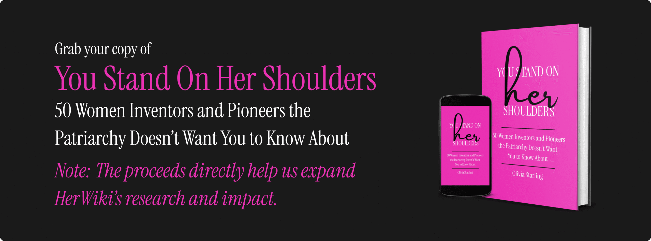 Grab a Copy of You Stand On Her Shoulders - Landscape